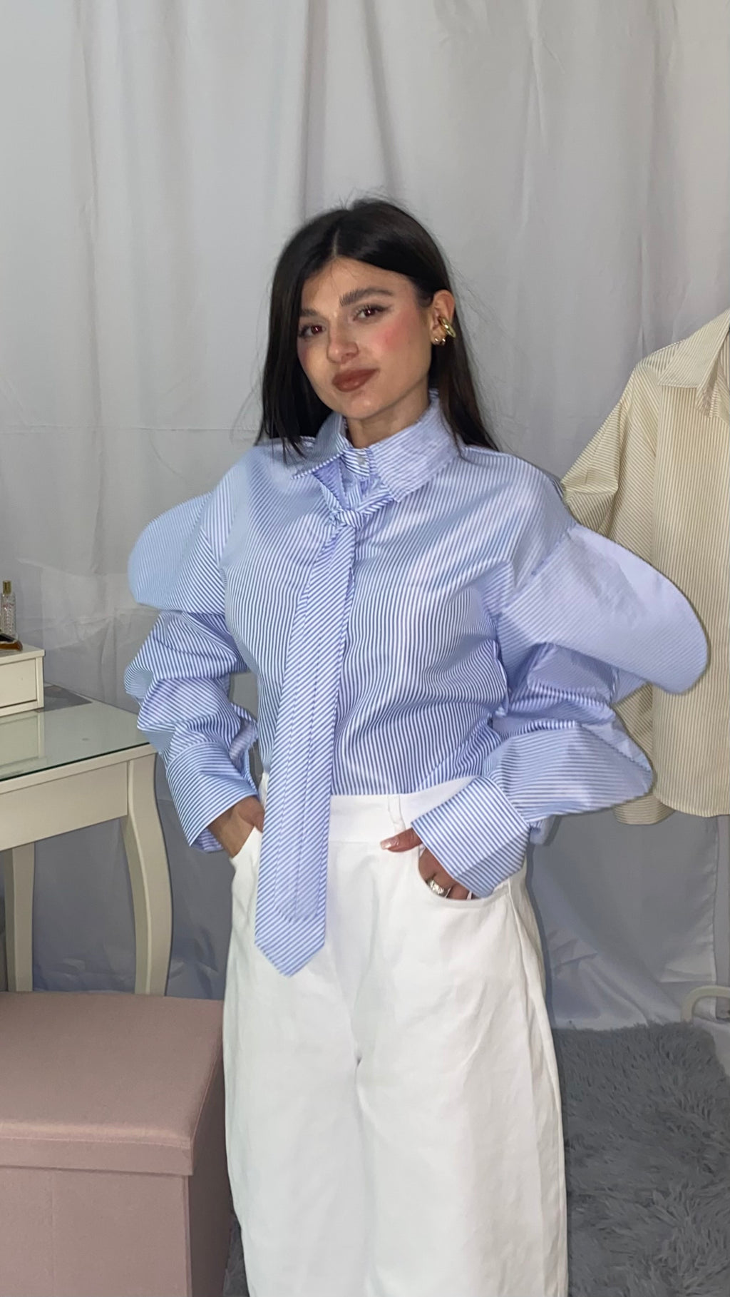 Camicia Maria celeste