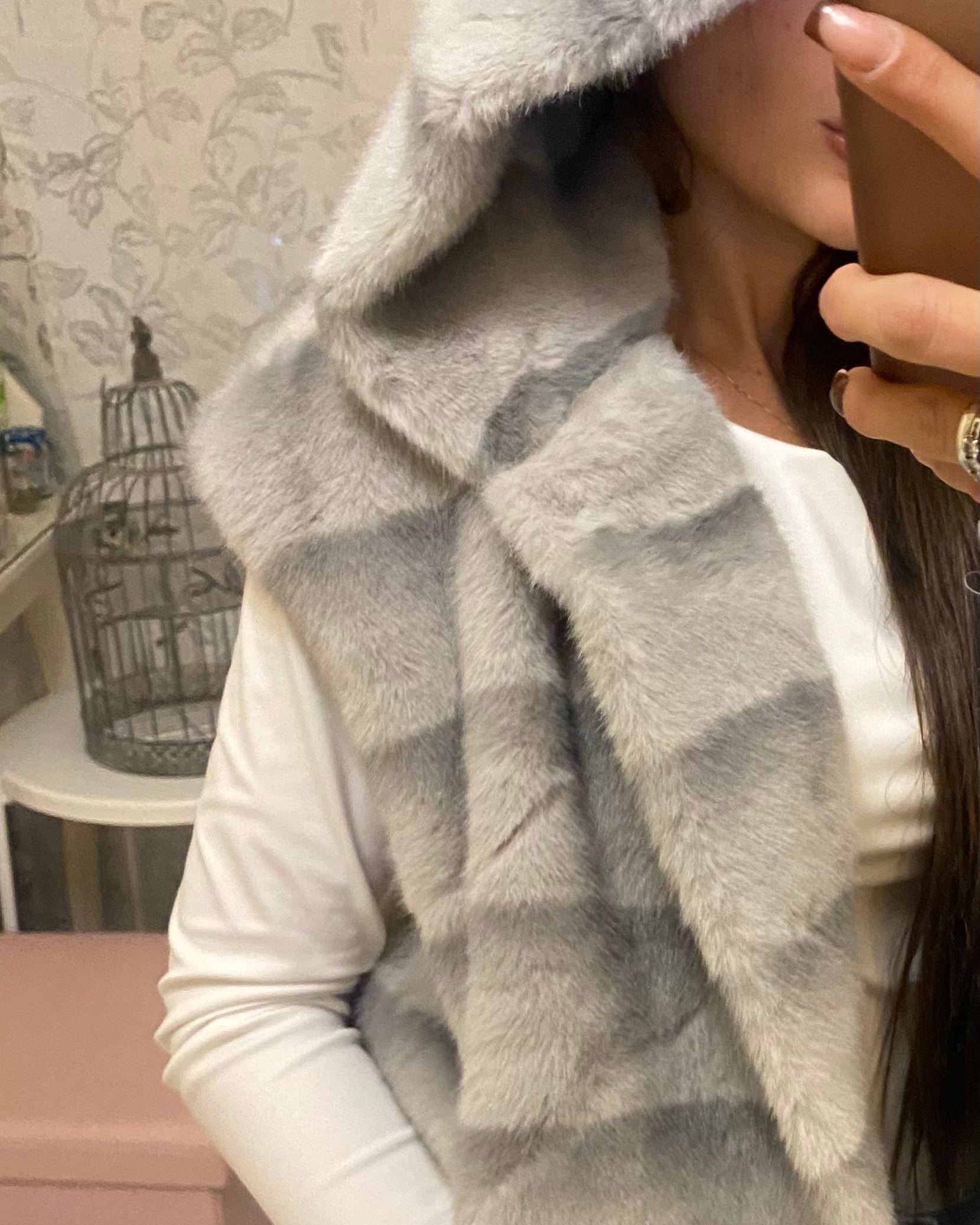 Smanicato ECOFUR similvolpe con striature