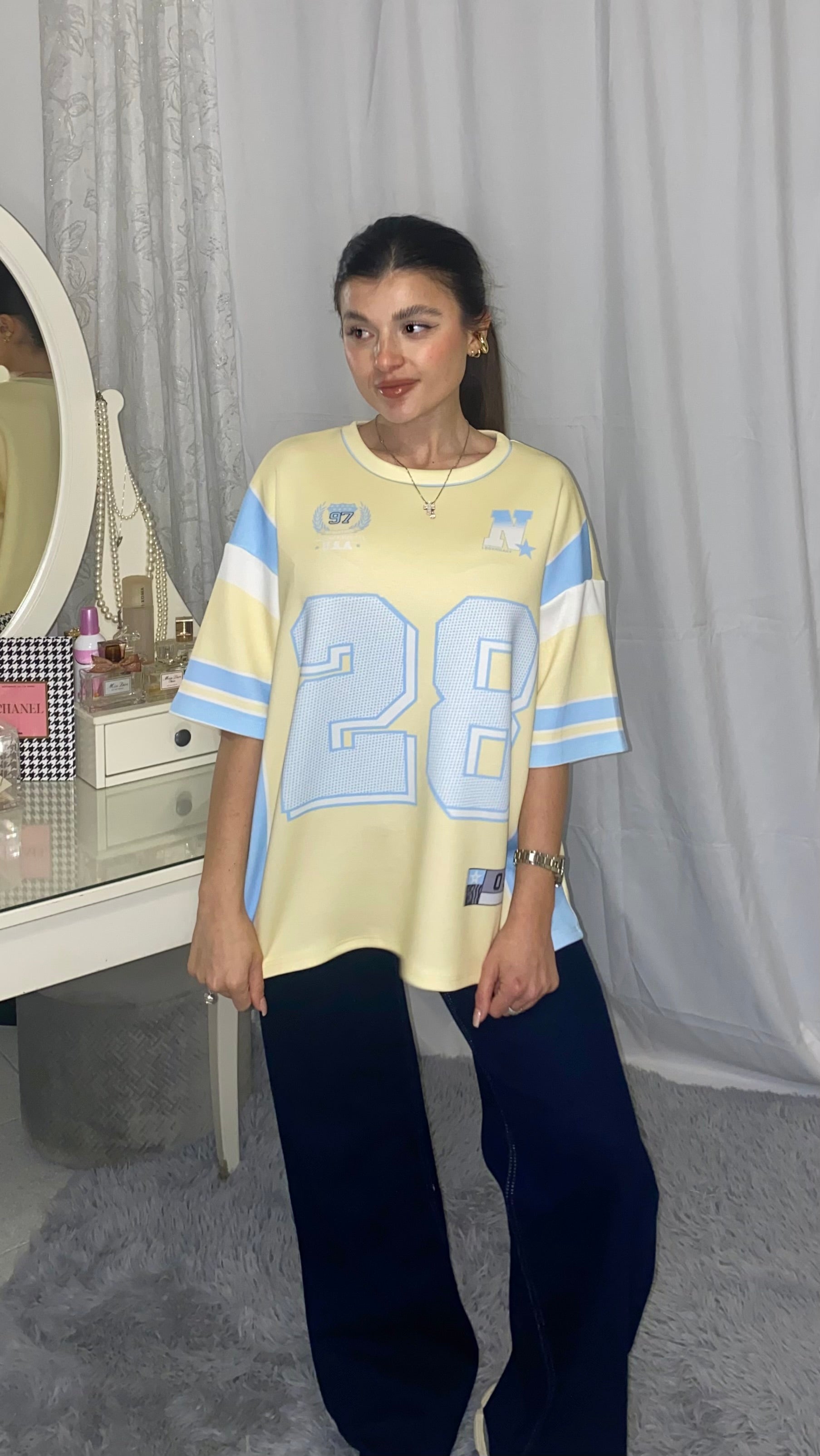 T-shirt Miami gialla