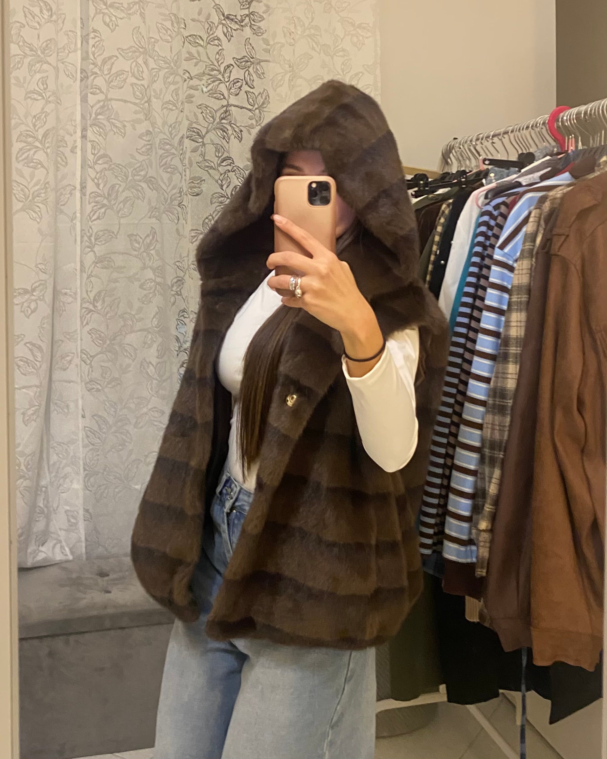 Smanicato ECOFUR similvisone con striature