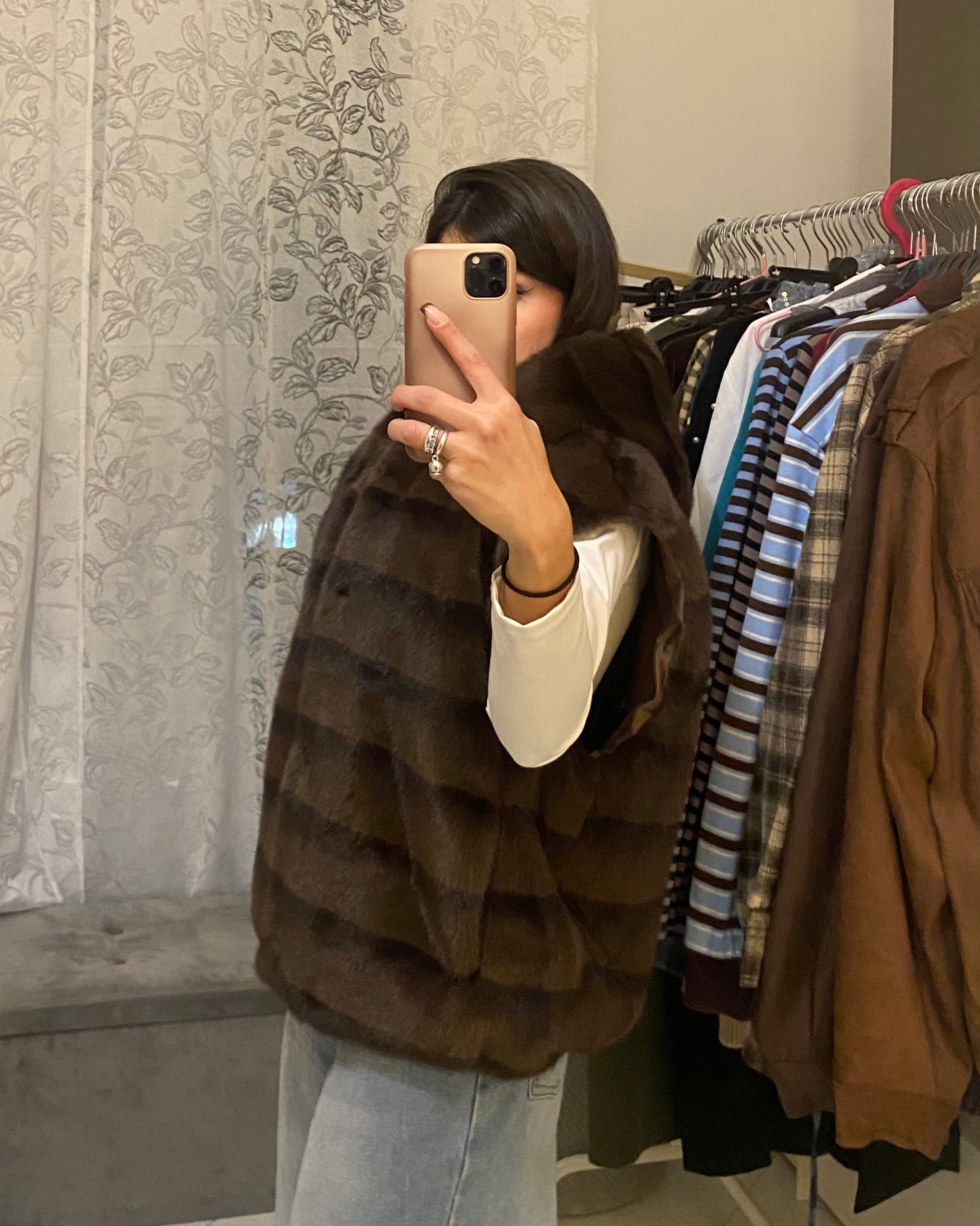 Smanicato ECOFUR similvisone con striature