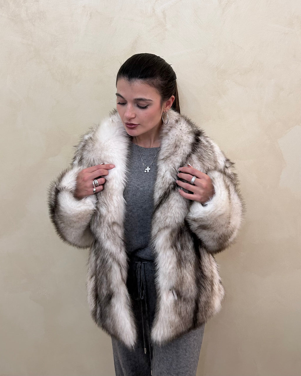 Pelliccia White Cortina