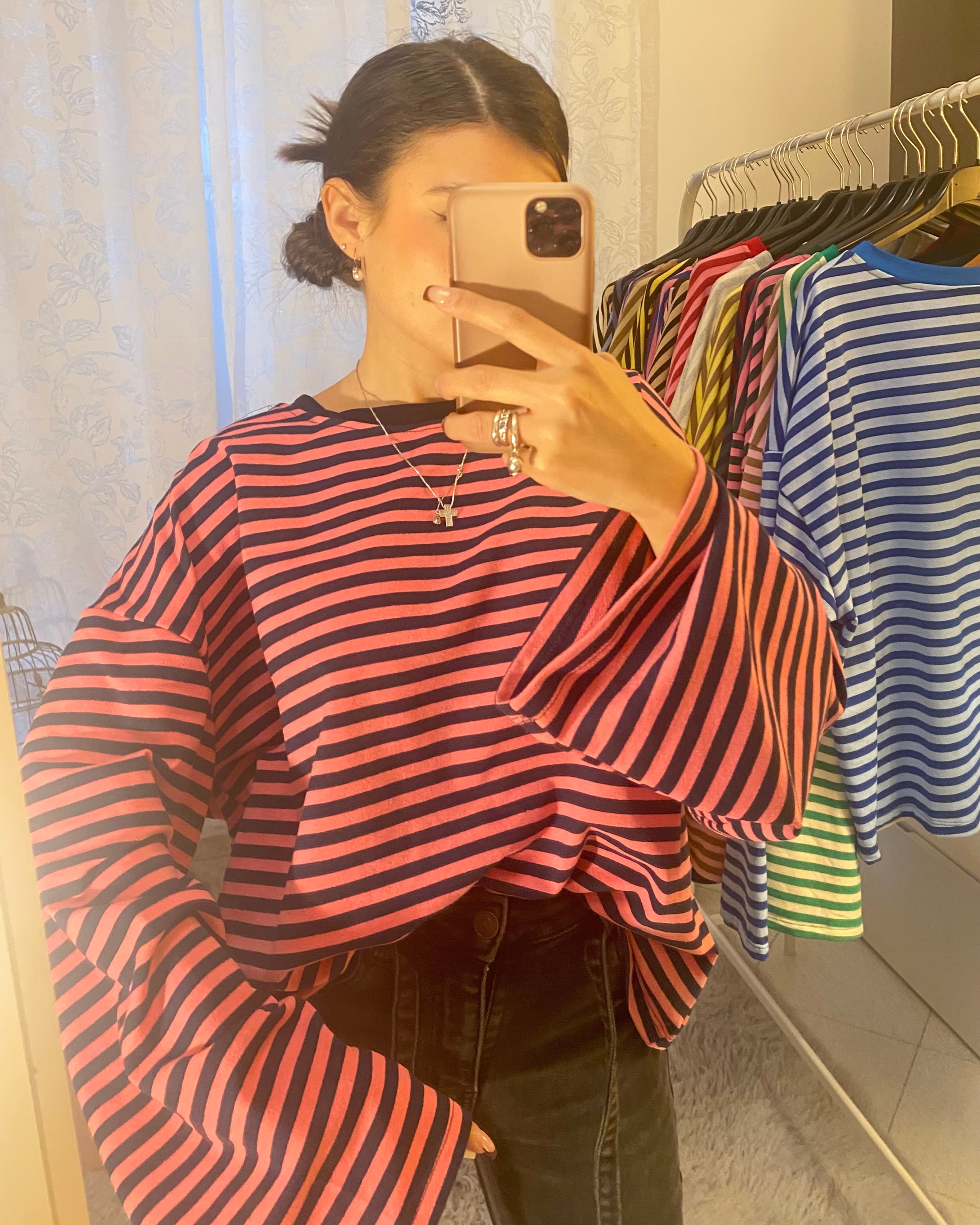 Shirt Starlet Blu notte/Fucsia