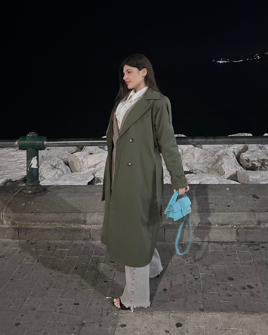 Trench lungo Verde
