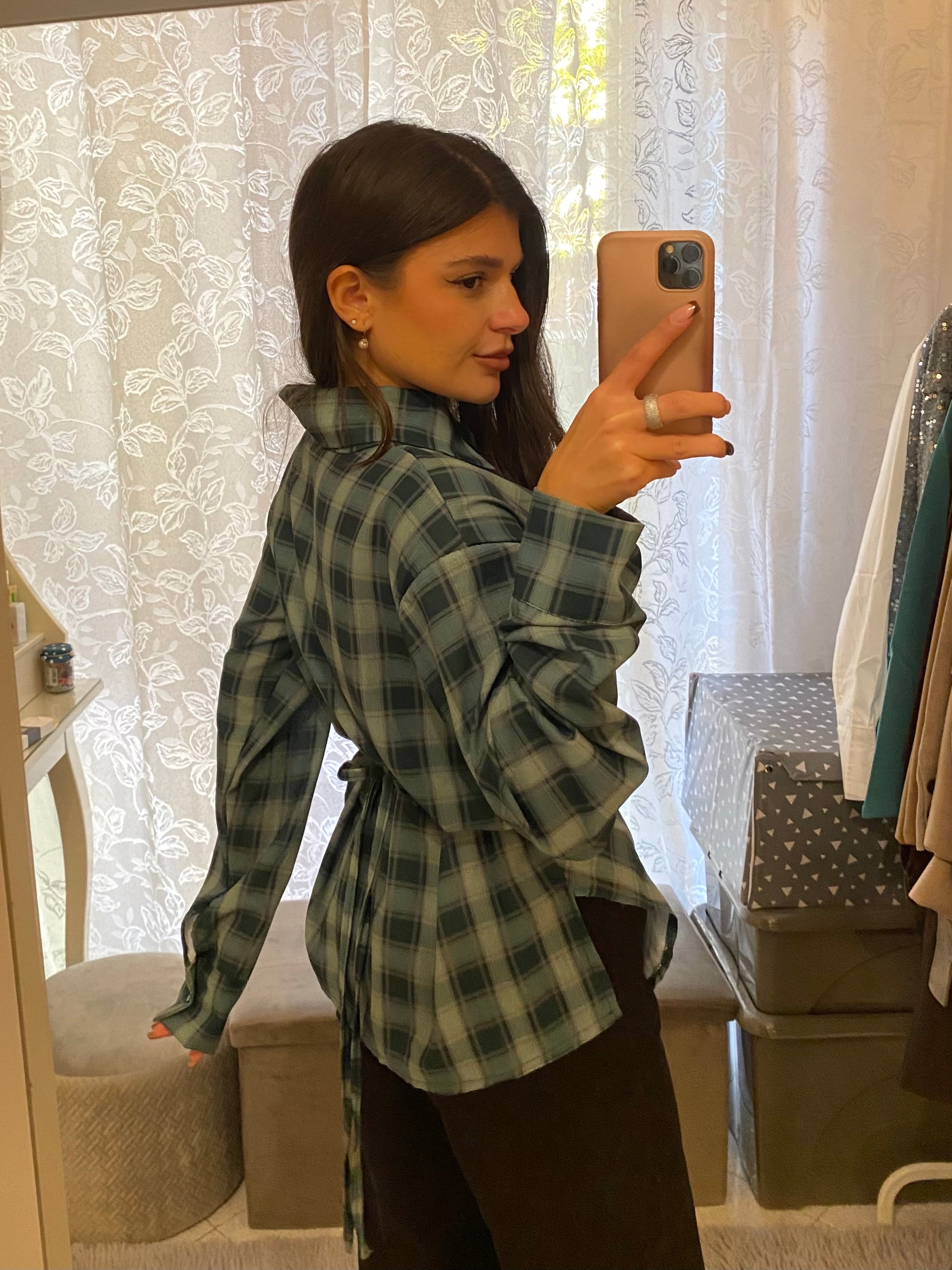 Camicia Anna verde smeraldo