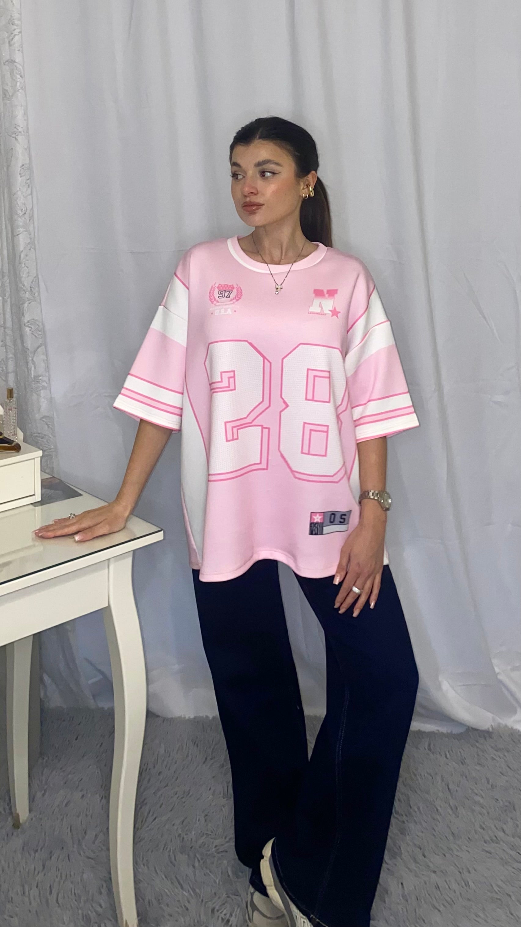 T-shirt Miami rosa