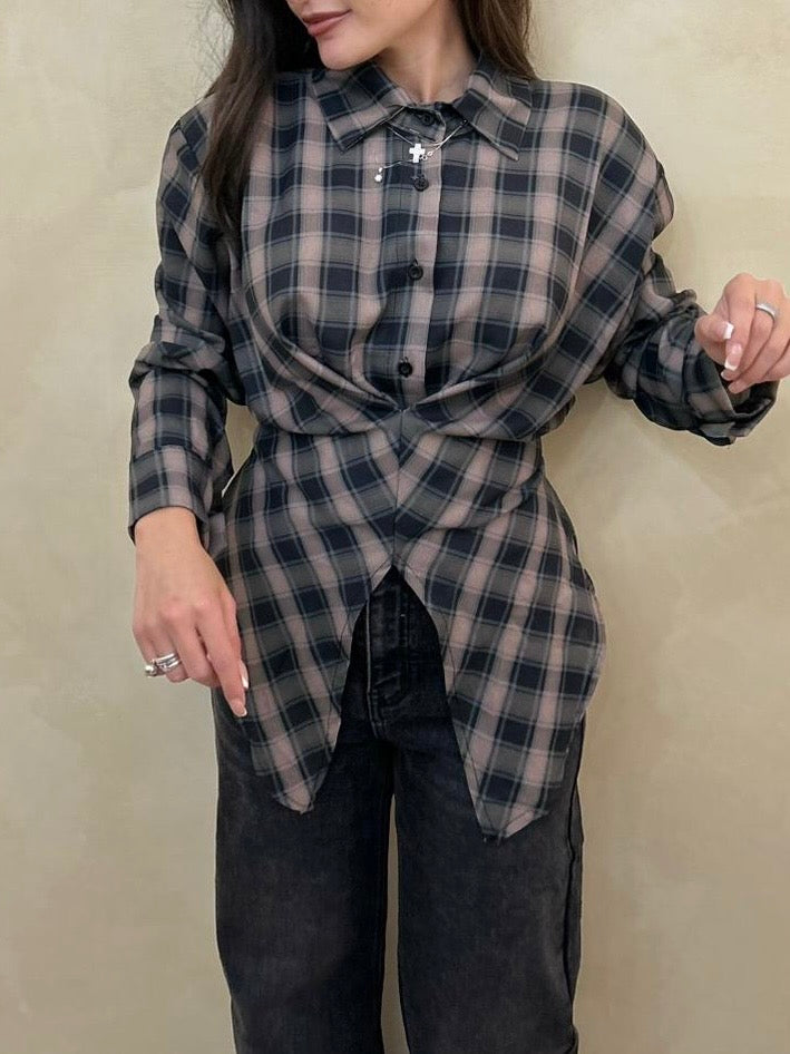 Camicia Anna verde militare