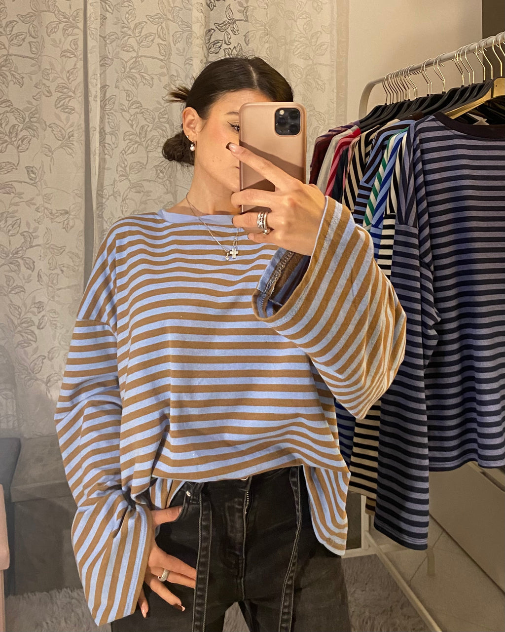 Shirt Starlet Azzurra/Cammello