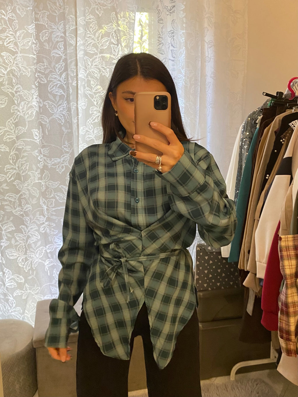 Camicia Anna verde smeraldo