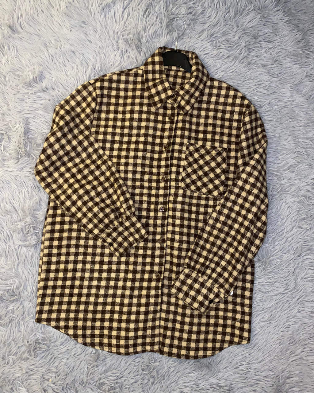 Camicia Quadrotti Brown&Beige
