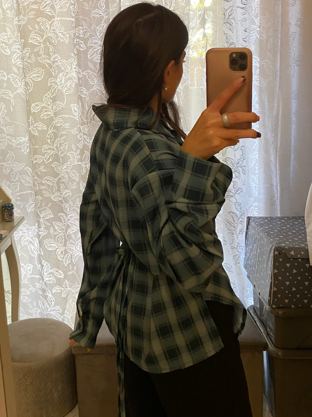 Camicia Anna verde smeraldo