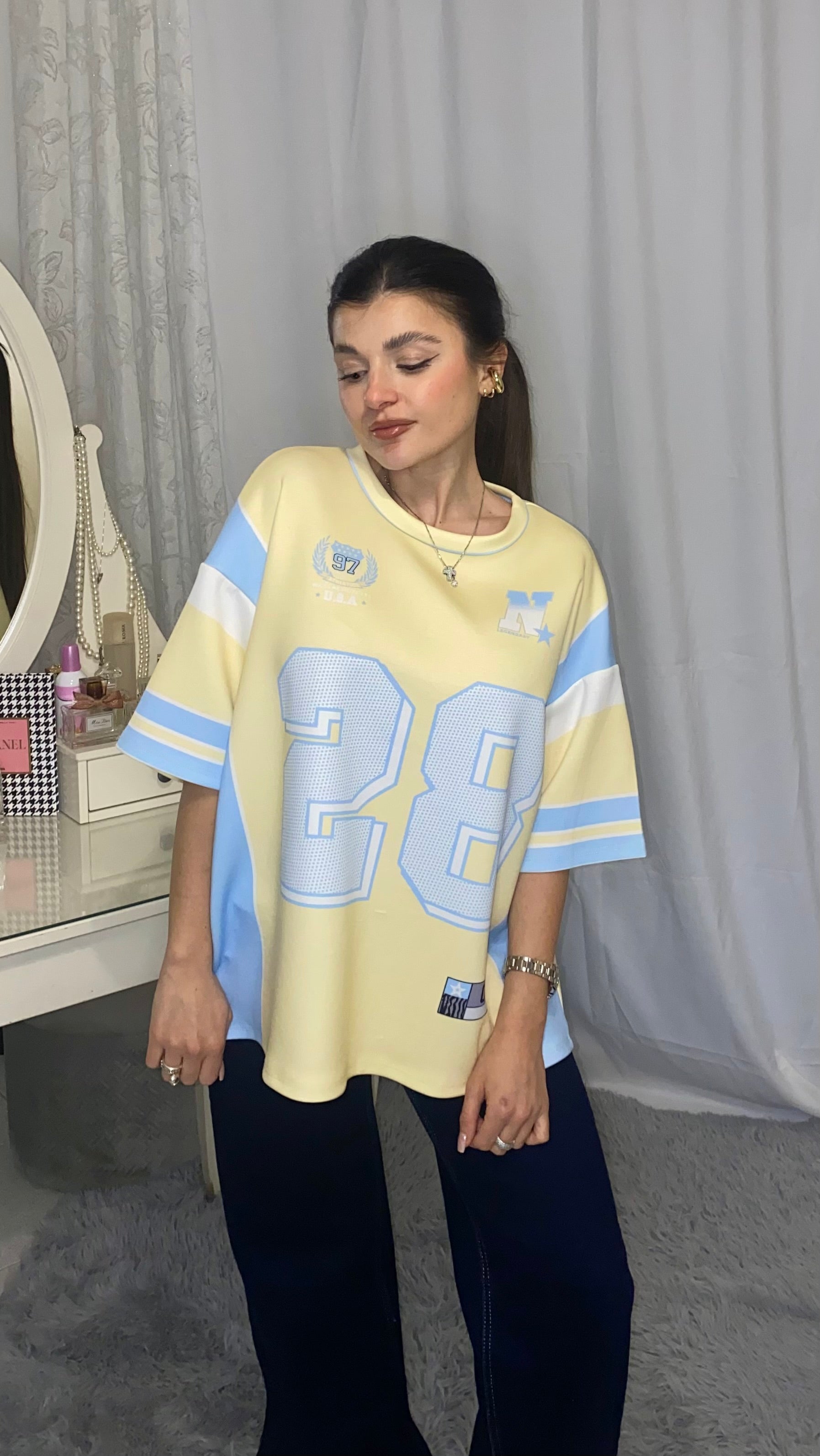 T-shirt Miami gialla