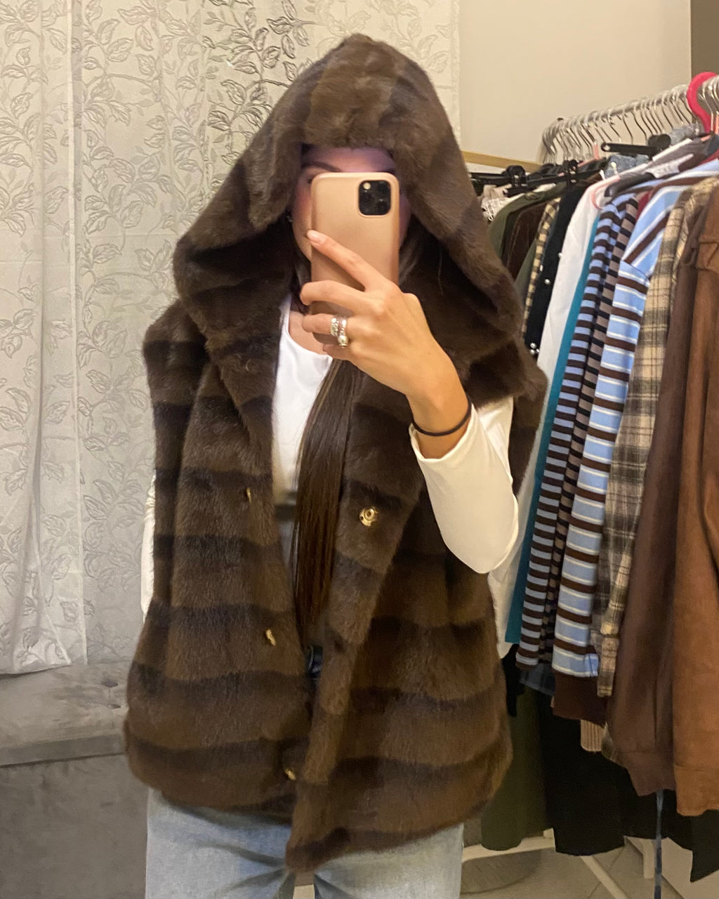 Smanicato ECOFUR similvisone con striature