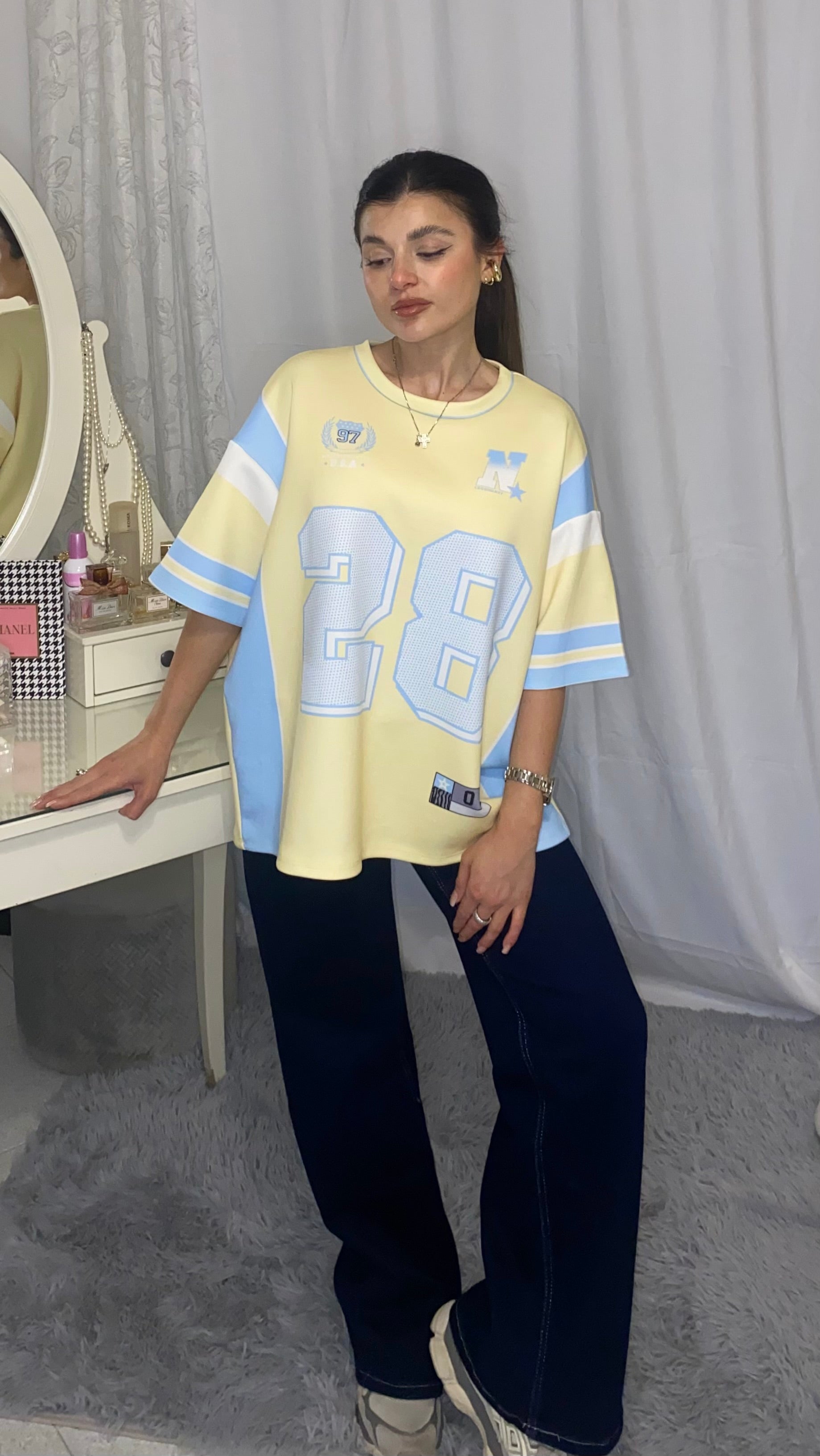 T-shirt Miami gialla