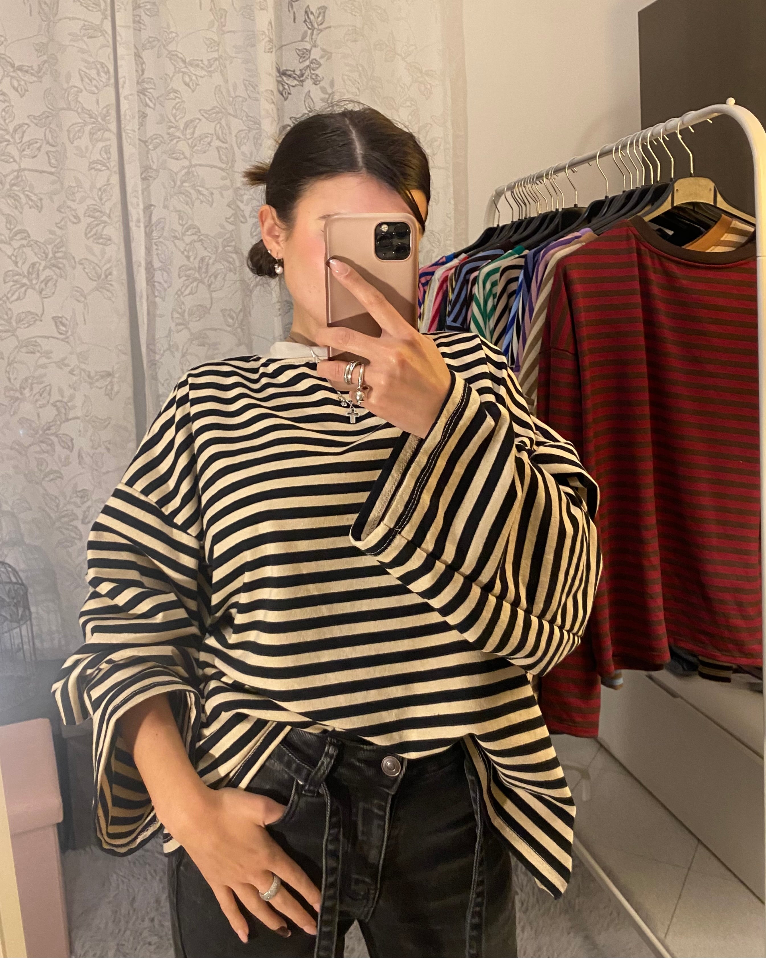 Shirt Starlet Nera/Beige