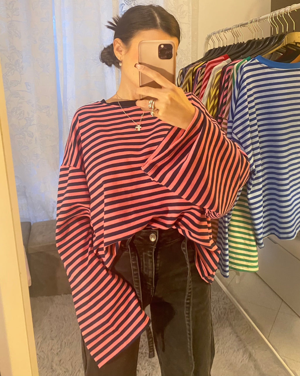 Shirt Starlet Blu notte/Fucsia