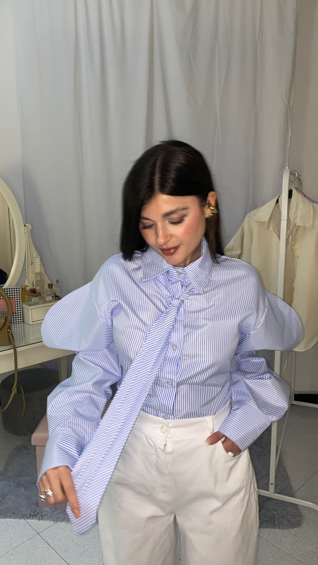 Camicia Maria celeste