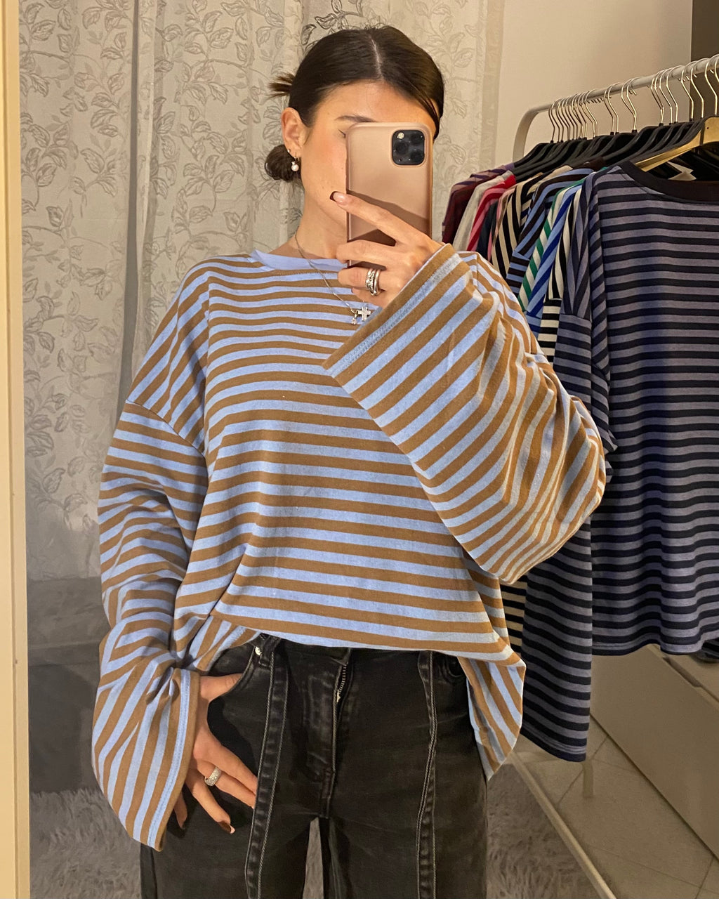 Shirt Starlet Azzurra/Cammello