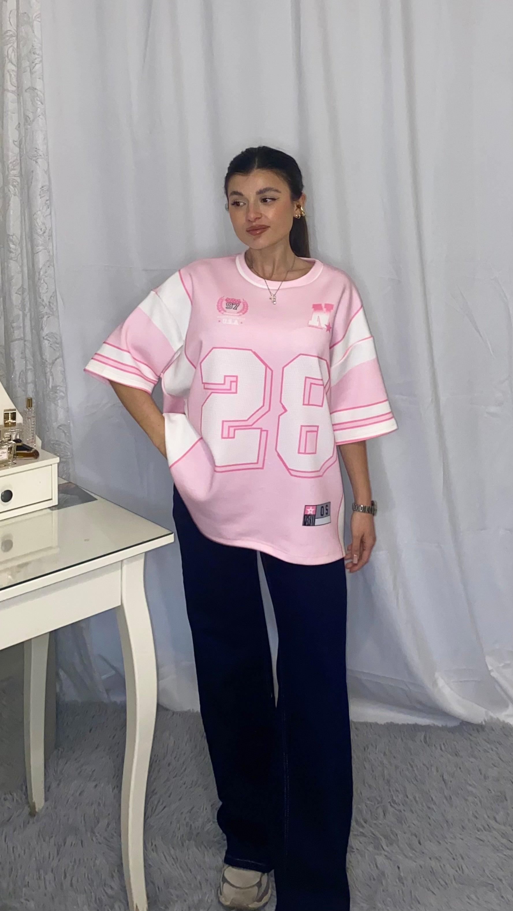 T-shirt Miami rosa