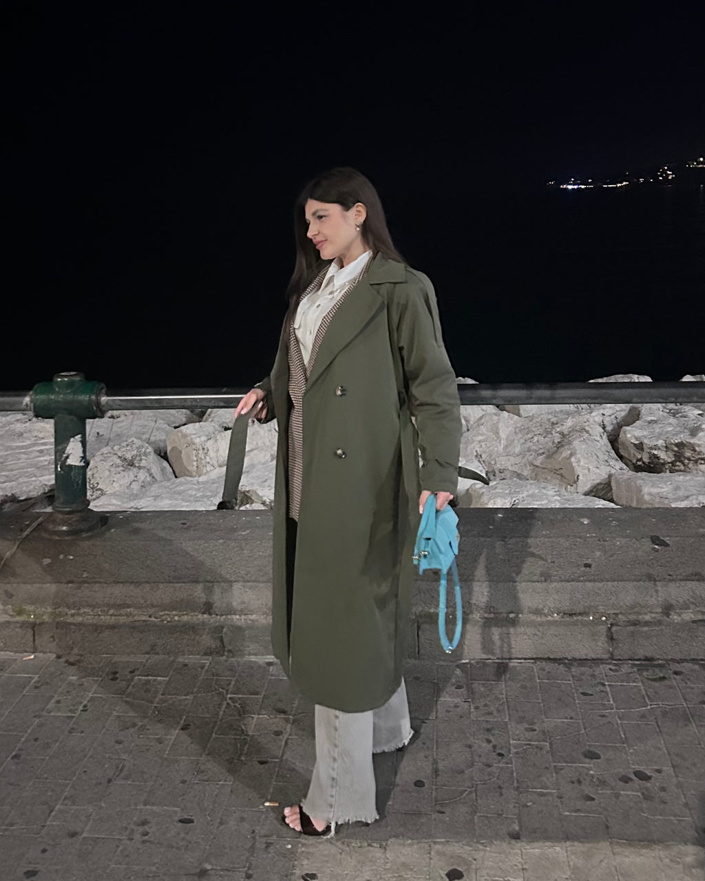 Trench lungo Verde