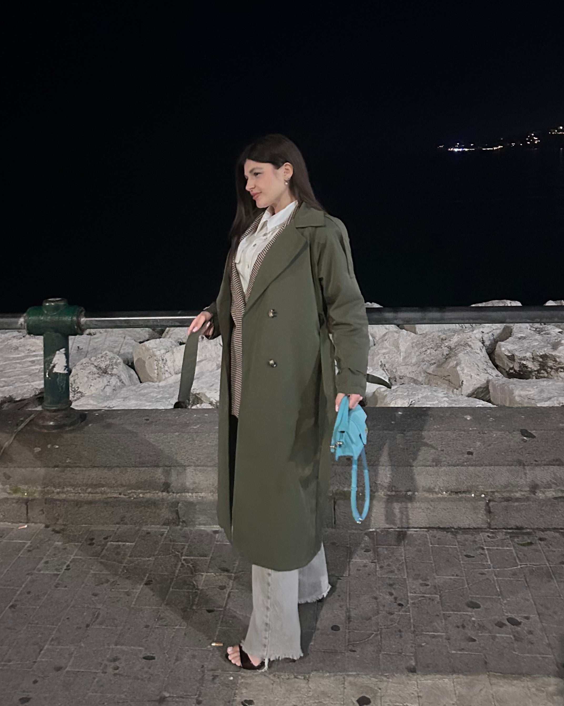 Trench lungo Verde