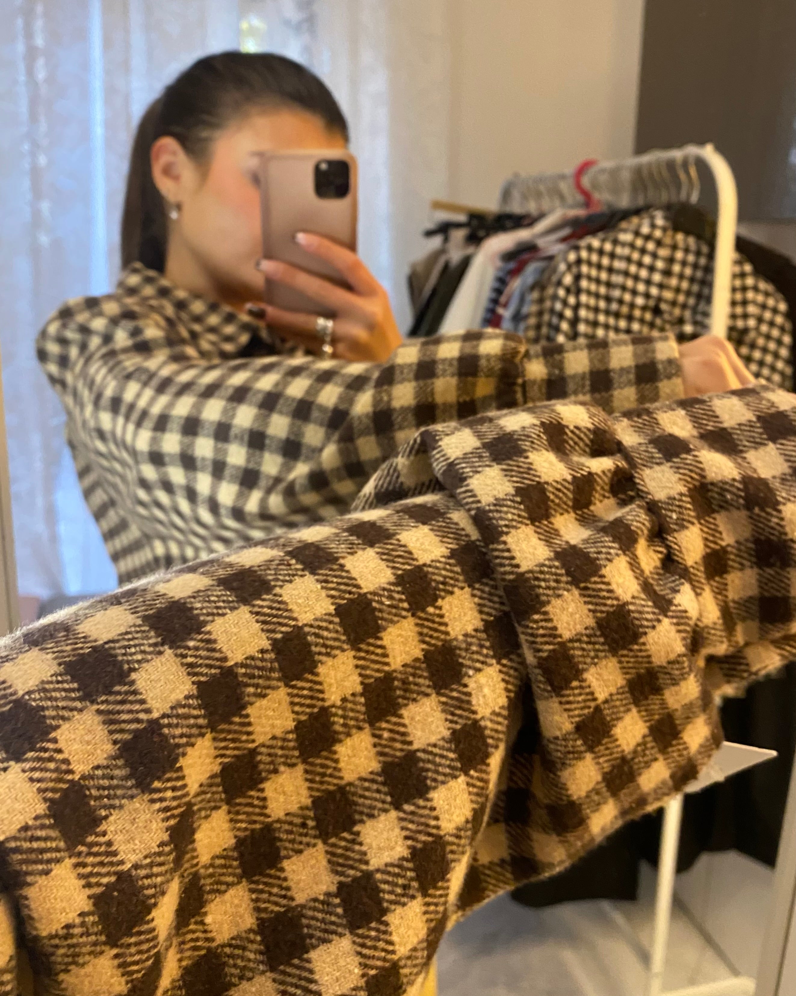 Camicia Quadrotti Brown&Beige