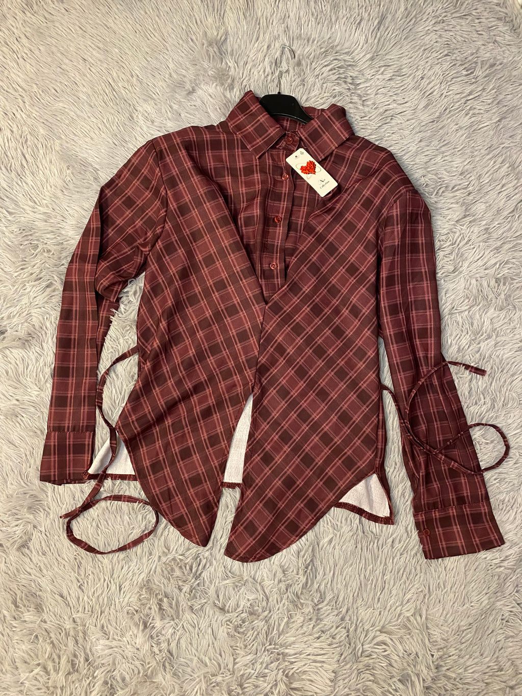 Camicia Anna bordeaux