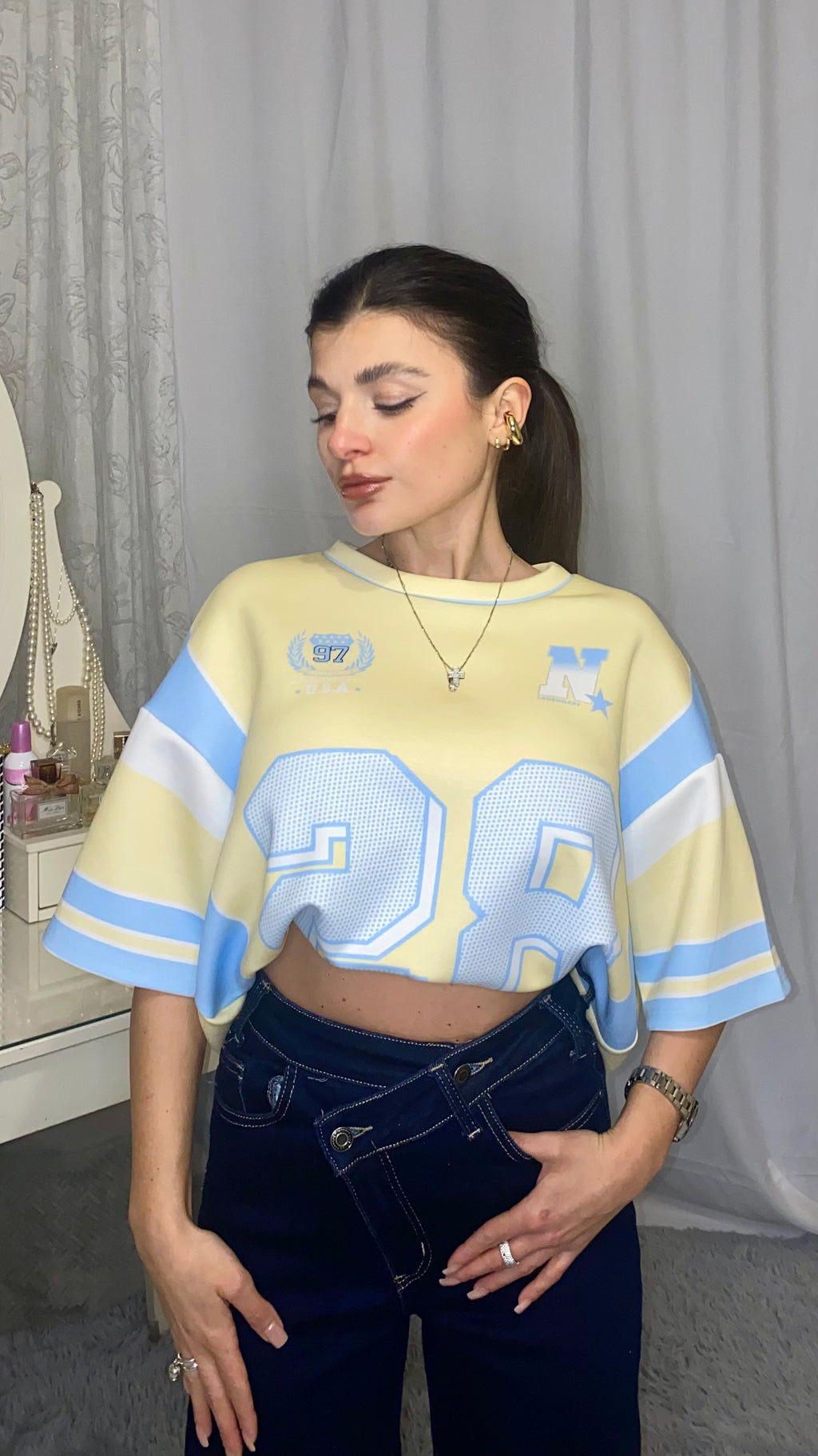 T-shirt Miami gialla