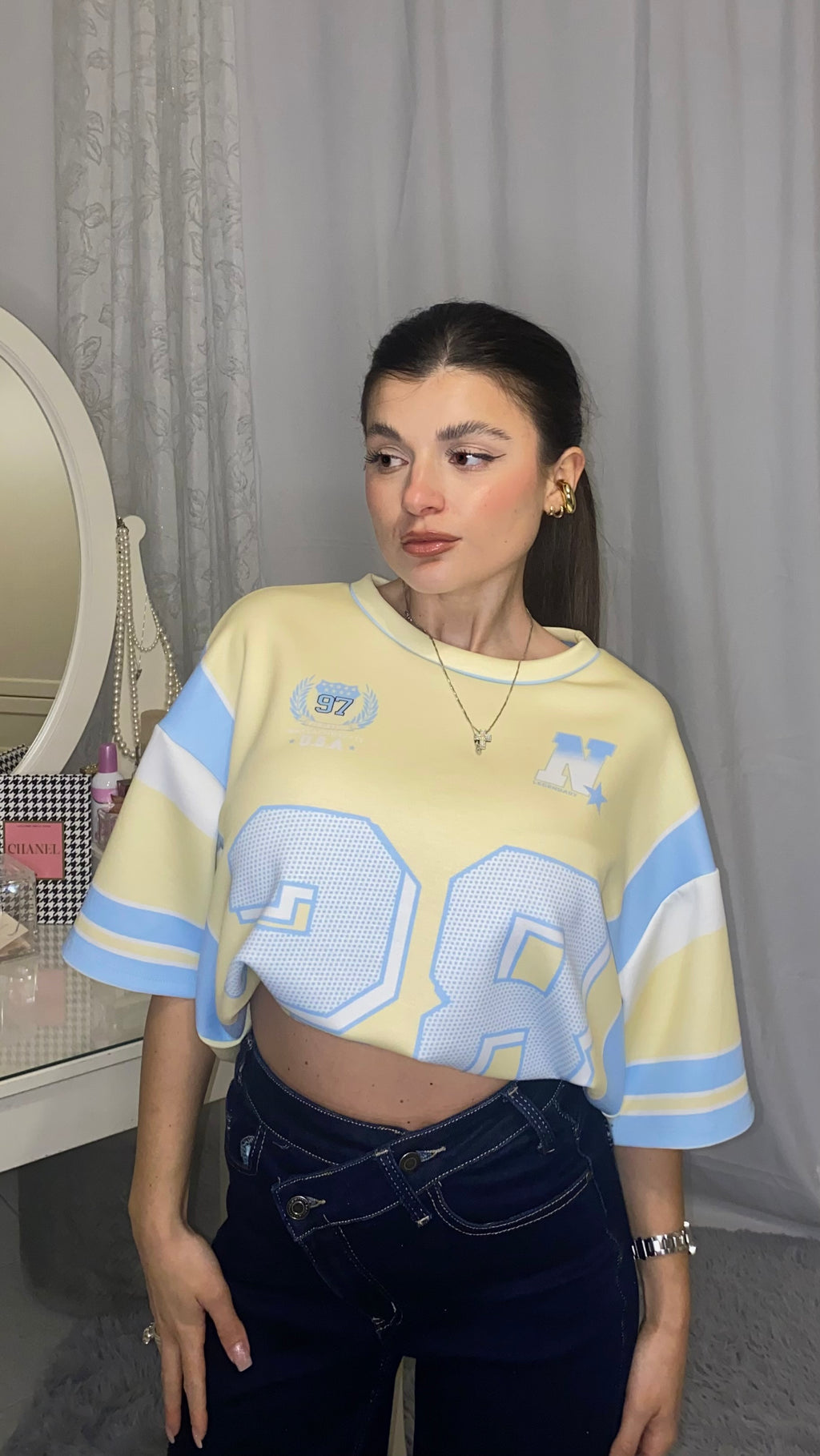 T-shirt Miami gialla