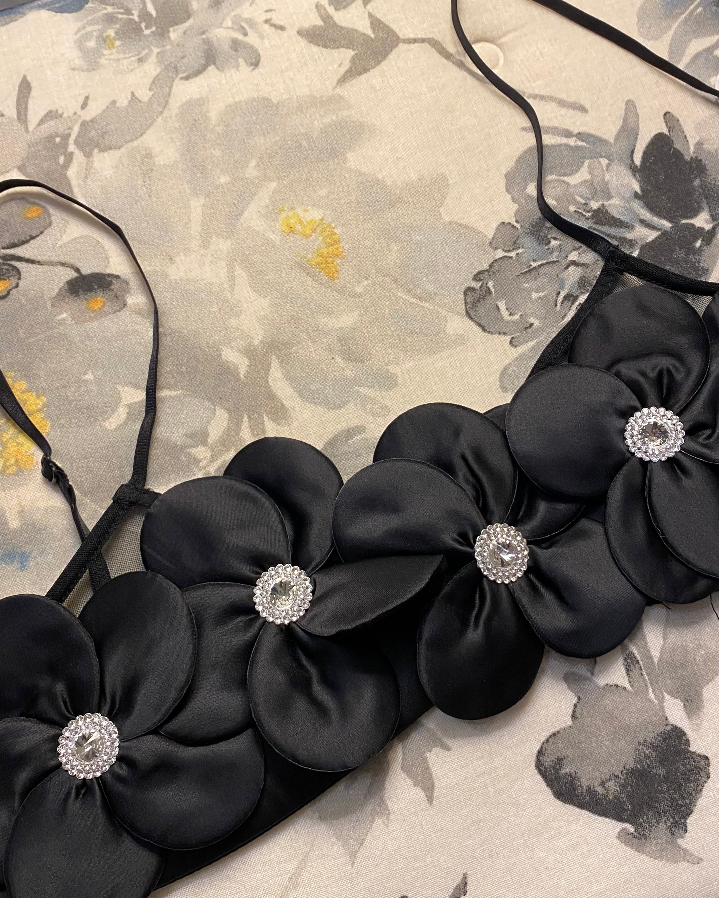 Bralette Fiori Nera