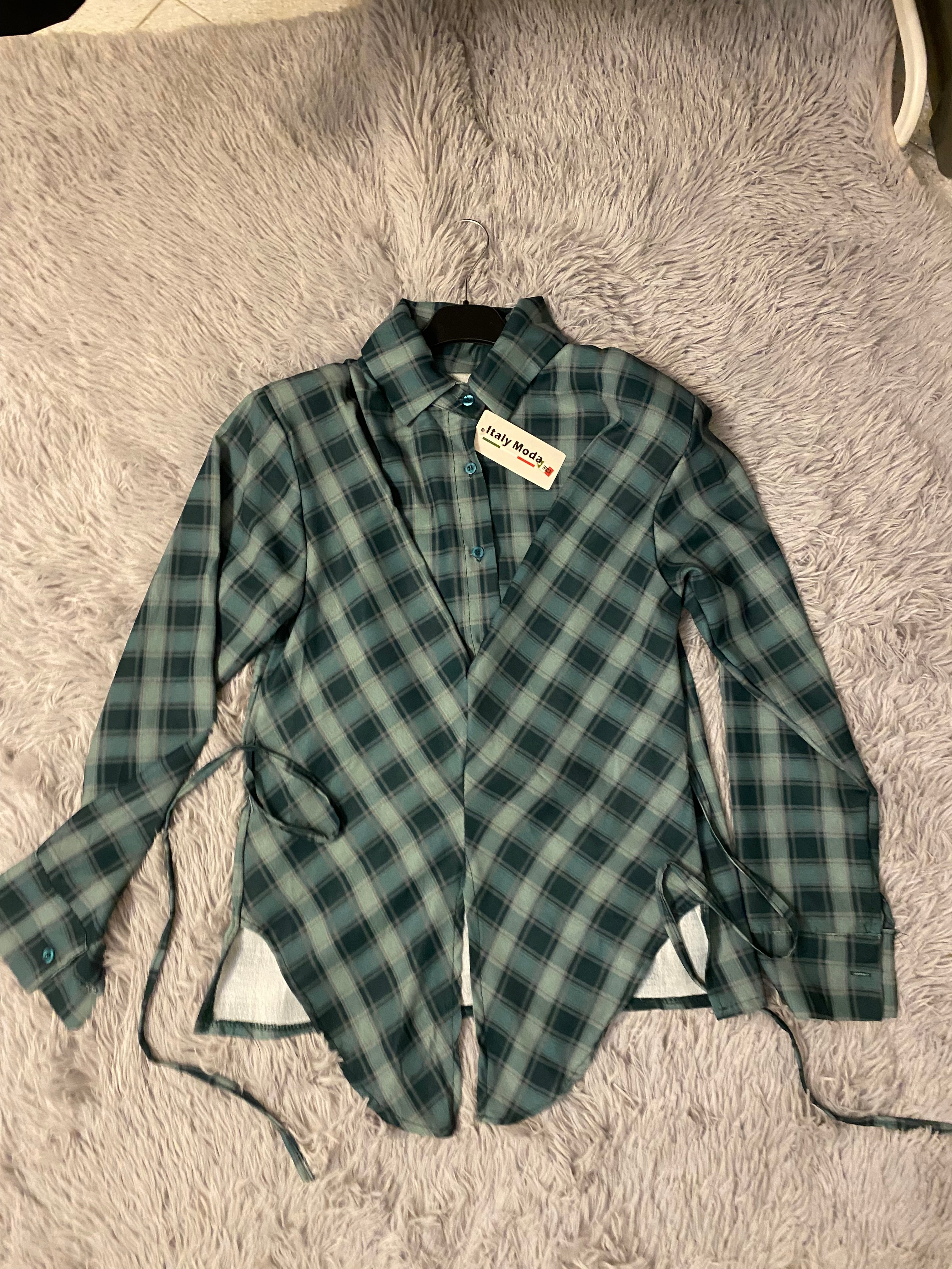 Camicia Anna verde smeraldo