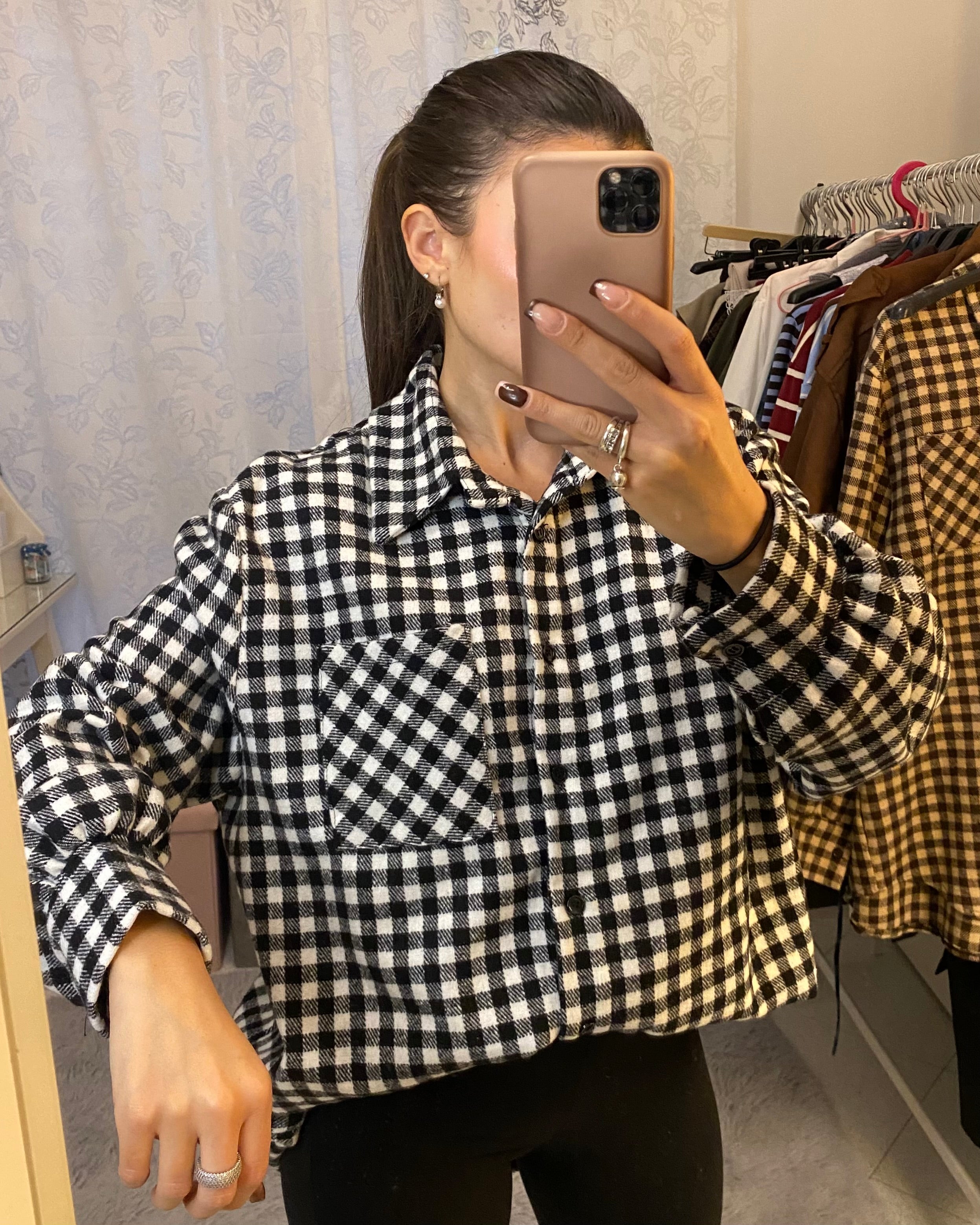 Camicia Quadrotti Black&White