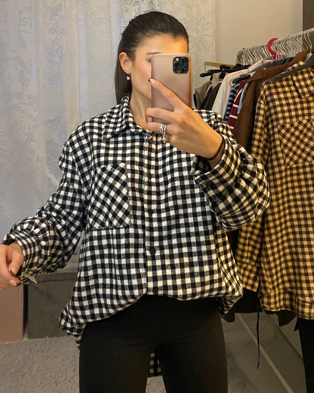 Camicia Quadrotti Black&White