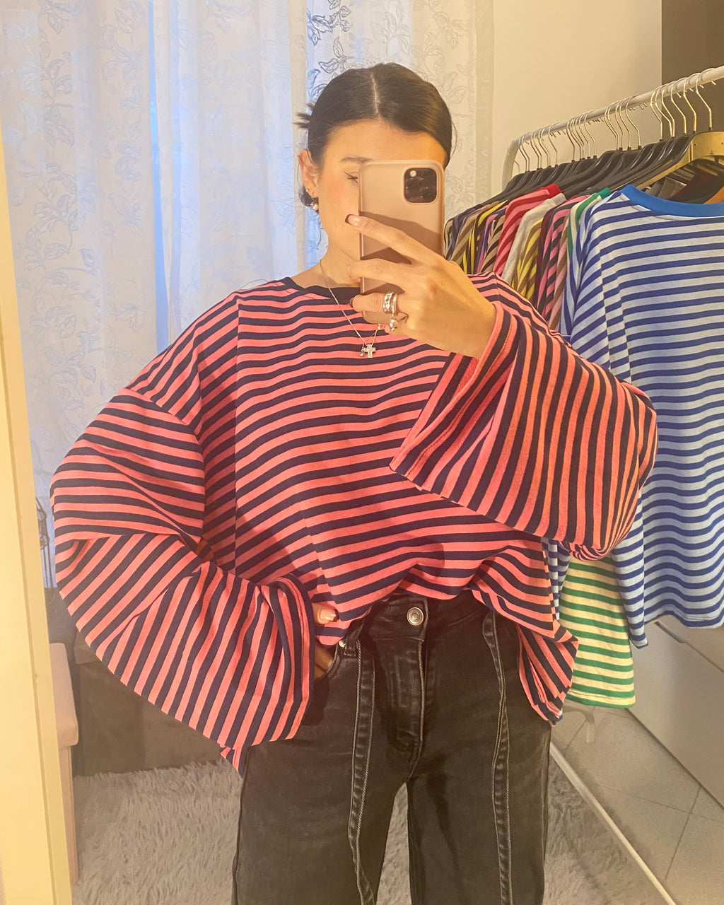 Shirt Starlet Blu notte/Fucsia